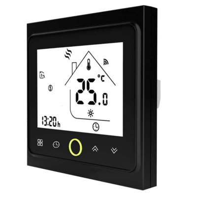 Smart stenski termostat TUYA za ogrevanje BHT 002-GB WiFi črn