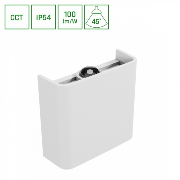 Svetilka za fasade LED 2W 200lm CCT LUNARIX up/down IP54 bela