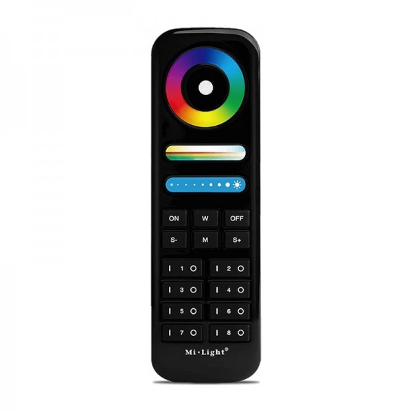 LED daljinski upravljalnik RGB + CCT F089B 8 con črn