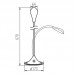 Svetilka namizna LED 6,8W 590lm 3000K dim FRANCO II LED B črna