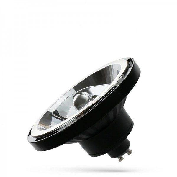 LED žarnica AR111 GU10 230V 12W SMD 45° NW ČRNA