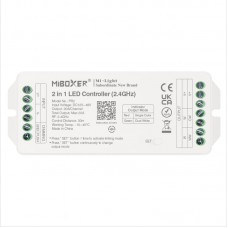 LED krmilnik 2v1 12-48V DIMM+CCT PR2 20A-20A/CH 2,4G+PUSH