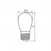 LED žarnica ST45 LED 0,9W 8lm E27 modra