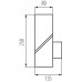 Svetilka za fasade LED ready LAVEN EL 25 GR E27 IP44 antracit