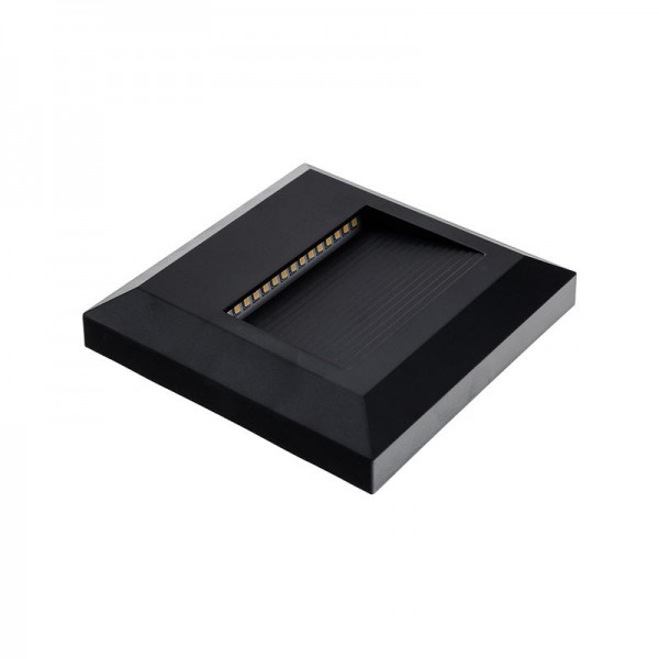 Svetilka nadgradna LEDSTEP SQ ČRNA 2W 3000K  AC220-240V IP65