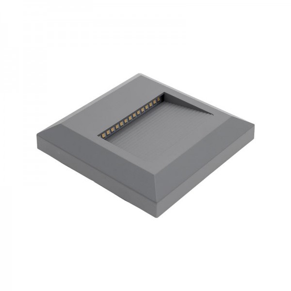 Svetilka nadgradna LEDSTEP SQ SIVA 2W 3000K AC220-240V IP65