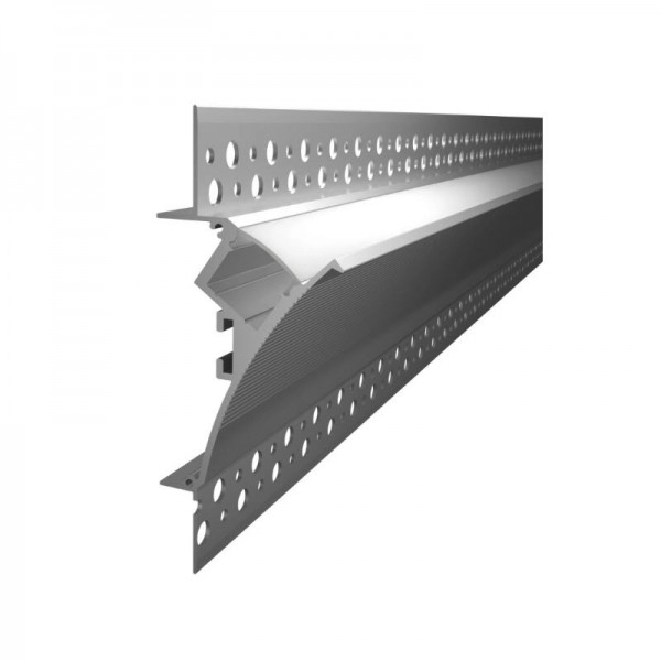 3895 LP alu LED profil PLASTER 38x95 idirekt alu brez difuzorja