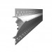 3895 LP alu LED profil PLASTER 38x95 idirekt alu brez difuzorja