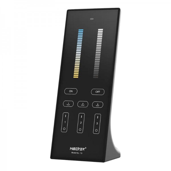 LED daljinski upravljalnik namizni z nosilcem DIMM + CCT Y2 3 cone + scene črn