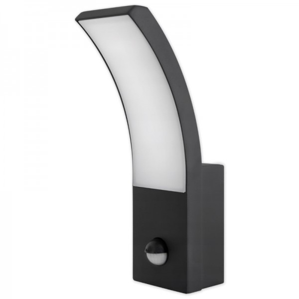 Svetilka za fasade s senzorjem LED 9W 500lm 4000K LORETO IP54 antracit
