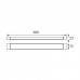 Svetilka LED linijska 10/15/20W 1970lm CCT LOTOS bela 600mm IP20
