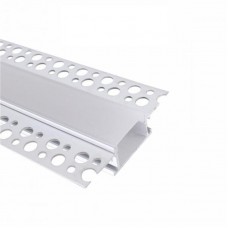 6114 LP alu LED profil PLASTER WIDE siv brez pokrova 20,8mm