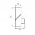 Svetilka za fasade s senzorjem LED ready LAVEN EL 28 SE-GR E27 IP44 antracit