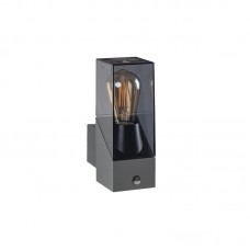 Svetilka za fasade s senzorjem LED ready LAVEN EL 28 SE-GR E27 IP44 antracit
