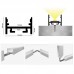 1711 LP alu LED profil siv brez pokrova