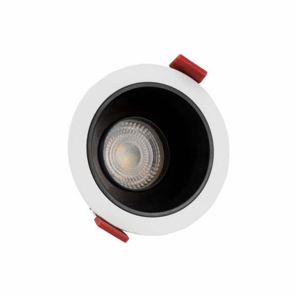 Svetilka vgradna gibljiva LED ready FIALE COMFORT ANTI GLARE GU10 RO gibljiva bela/črna