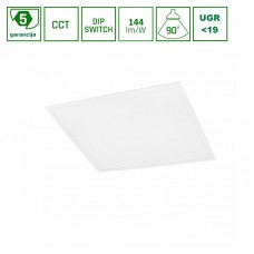 LED panel 25/40/45W 144lm/W CCT UGR<19 IP20 625x625x34 BACKLIGHT 5Y