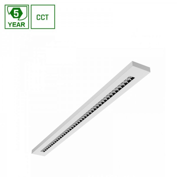 Svetilka LED linijska/viseča WLD PLANK 20W/30W/40W 4350lm 40° CCT 1195x100x25mm bela IP20