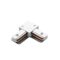 Veznik za tračnico 1F HQ kotni bel