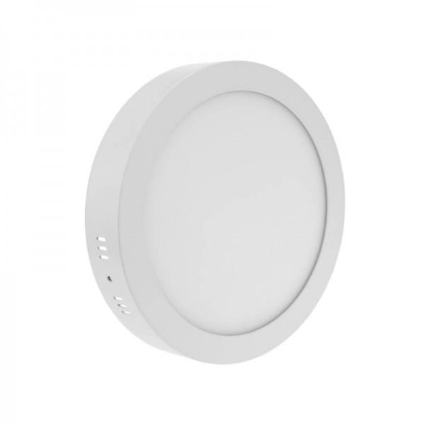 Svetilka nadgradna LED panel 12W 960lm CCT NEDES LPL333 okrogla bela
