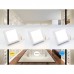 Svetilka nadgradna LED panel 12W 960lm CCT NEDES LPL433 kvadratna bela