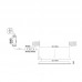 Vgradna svetilka LED panel 18W 1520lm CCT NEDES LPL234 kvadratna bela