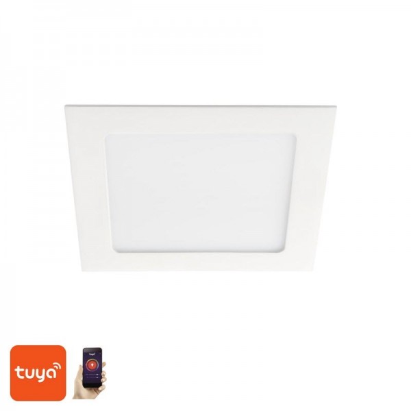 Vgradna svetilka LED panel 12W 1200lm CCT WiFi NEDES LPL233 kvadratna bela