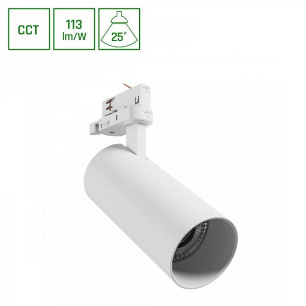 Tračni reflektor LED 3F ANDROMEDA CCT 24W 2700lm 25° IP20 bel