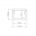 1108 DL alu LED profil LINE MICRO 2m ALU s pokrovom