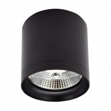 Svetilka stropna LED ready CHLOE AR111 GU10 IP44 okrogla fiksna antiglare črna