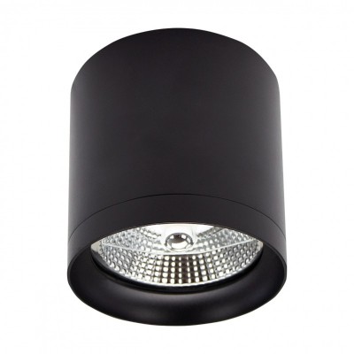 Svetilka stropna LED ready CHLOE AR111 GU10 IP44 okrogla fiksna antiglare črna