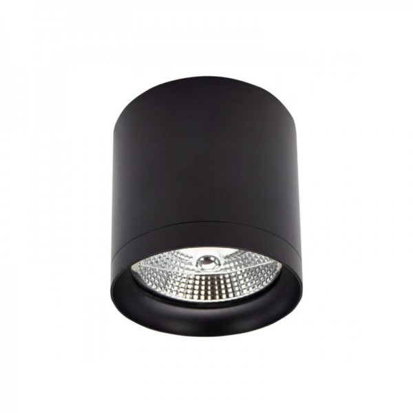 Svetilka stropna LED ready CHLOE AR111 GU10 IP20 okrogla fiksna antiglare črna