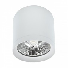 Svetilka stropna LED ready CHLOE AR111 GU10 IP44 okrogla fiksna antiglare bela