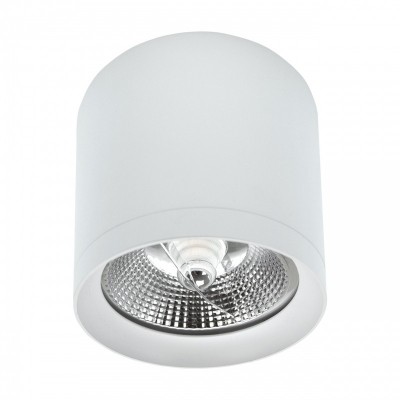 Svetilka stropna LED ready CHLOE AR111 GU10 IP44 okrogla fiksna antiglare bela