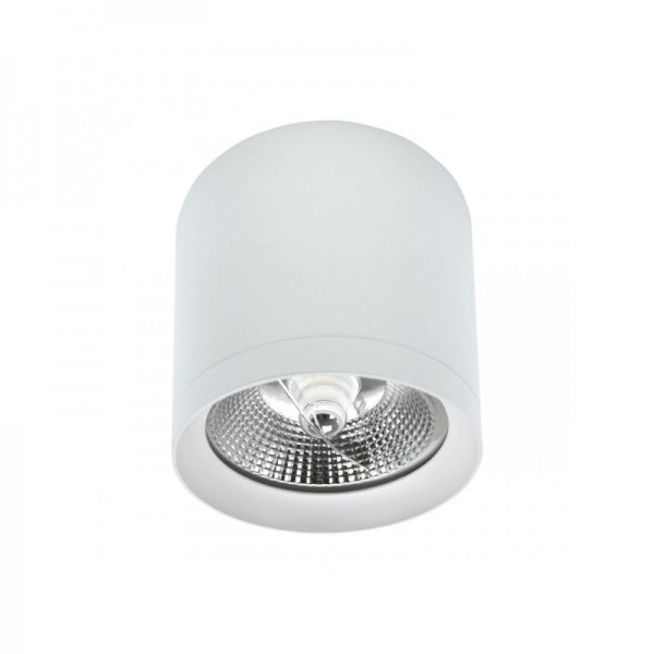 Svetilka stropna LED ready CHLOE AR111 GU10 IP20 okrogla fiksna antiglare bela