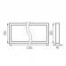 LED panel 34W 4080lm 4000K BLINGO NT IP20 bel 1205x305x40mm