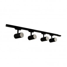 Svetilka stropna tračna LED ready LUTER 4 SET GU10 črna