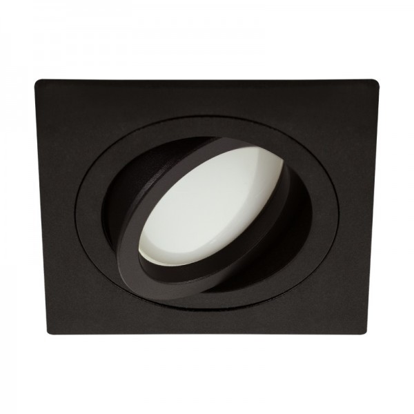 Svetilka vgradna gibljiva LUBA D kvadratna črna
