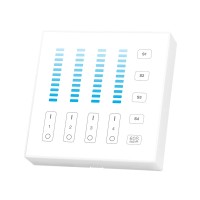 LED daljinski upravljalnik stenski panel DIMM B5-W 4 cone baterijski bel