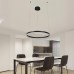 Svetilka viseča LED 42W RING AS1 črna z daljincem