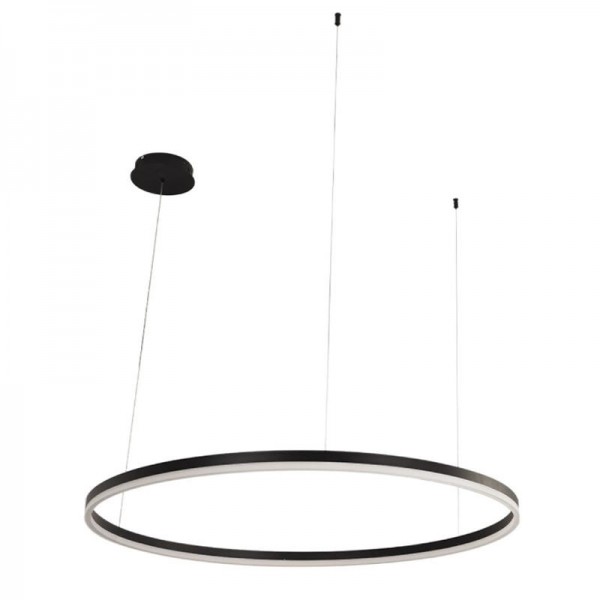 Svetilka viseča LED 55W RING AS1 črna z daljincem