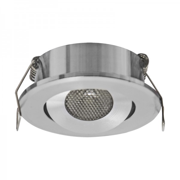 Vgradna svetilka LED 1,5W 90lm 4200K MATI krom 230V IP20