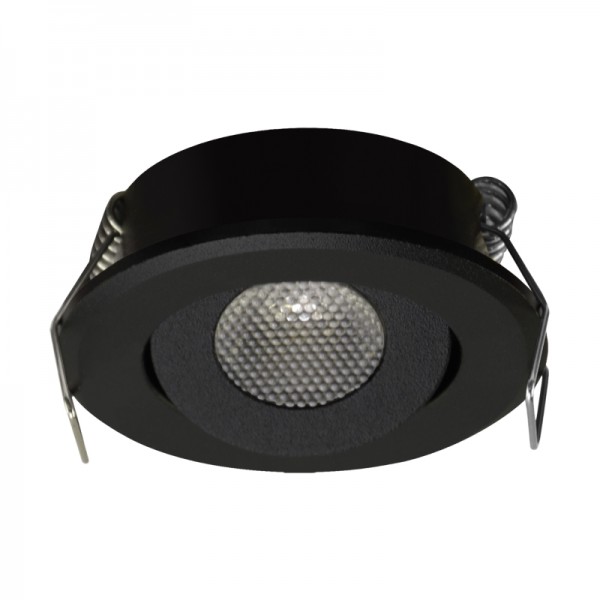 Vgradna svetilka LED 1,5W 90lm 4200K MATI črna 230V IP20