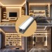 708088 LP vgradni alu LED profil SLIM siv brez pokrova