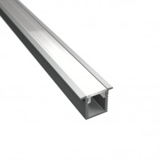 708088 LP vgradni alu LED profil SLIM siv brez pokrova