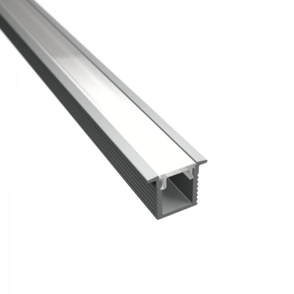 708088 LP vgradni alu LED profil SLIM siv brez pokrova