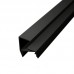 179206 LP GLASS alu LED profil črn brez pokrova