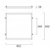 Okvir za LED panel vgradni 600x600 PBF-600 SYLVANIA bel