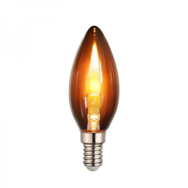 LED žarnica E14 DEKO CANDLE GLOW 0,6W 20lm 1800K