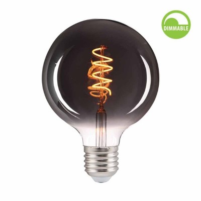 LED žarnica E27 DEKO GLOBE SMOKE GSF 95 4W 100lm 1800K DIMM